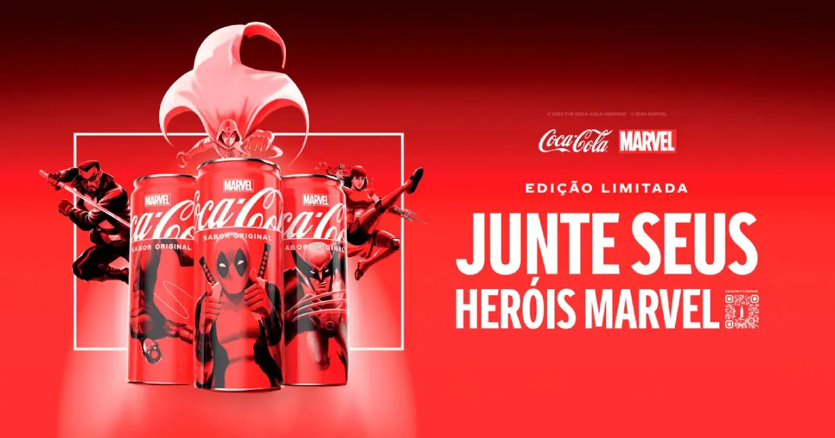 Coca-Cola e Marvel se unem em mais uma parceria, lançando latinhas exclusivas. - cabanageek
