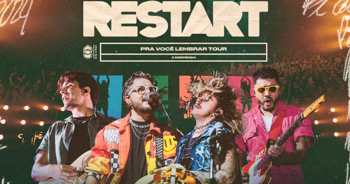 Acabou! Banda Restart anuncia os ÚLTIMOS shows da turnê de despedida