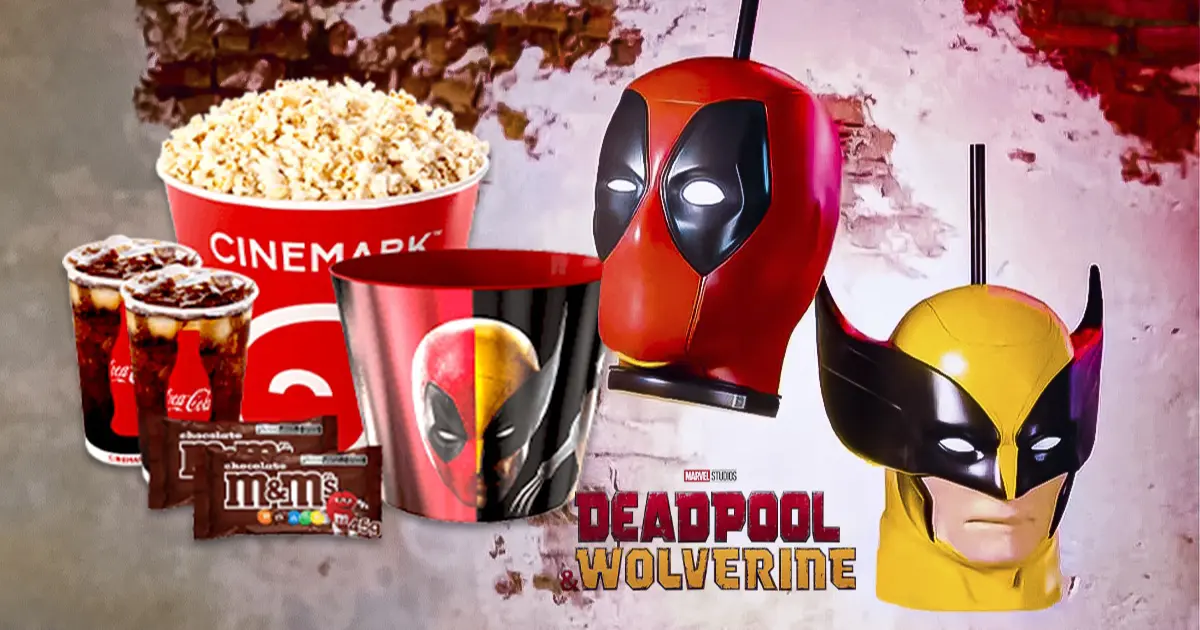 Confira a novidade da Cinemark: os novos combos de Deadpool & Wolverine com copos temáticos - cabanageek