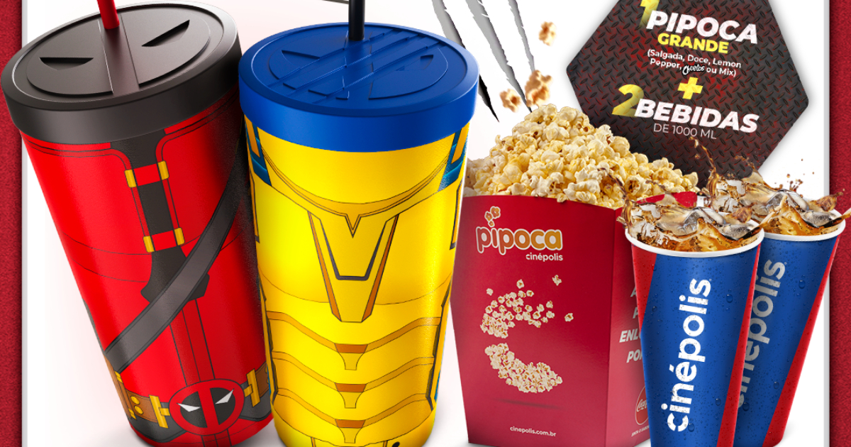 Veio aí! Cinépolis lança combo de Deadpool & Wolverine - cabanageek