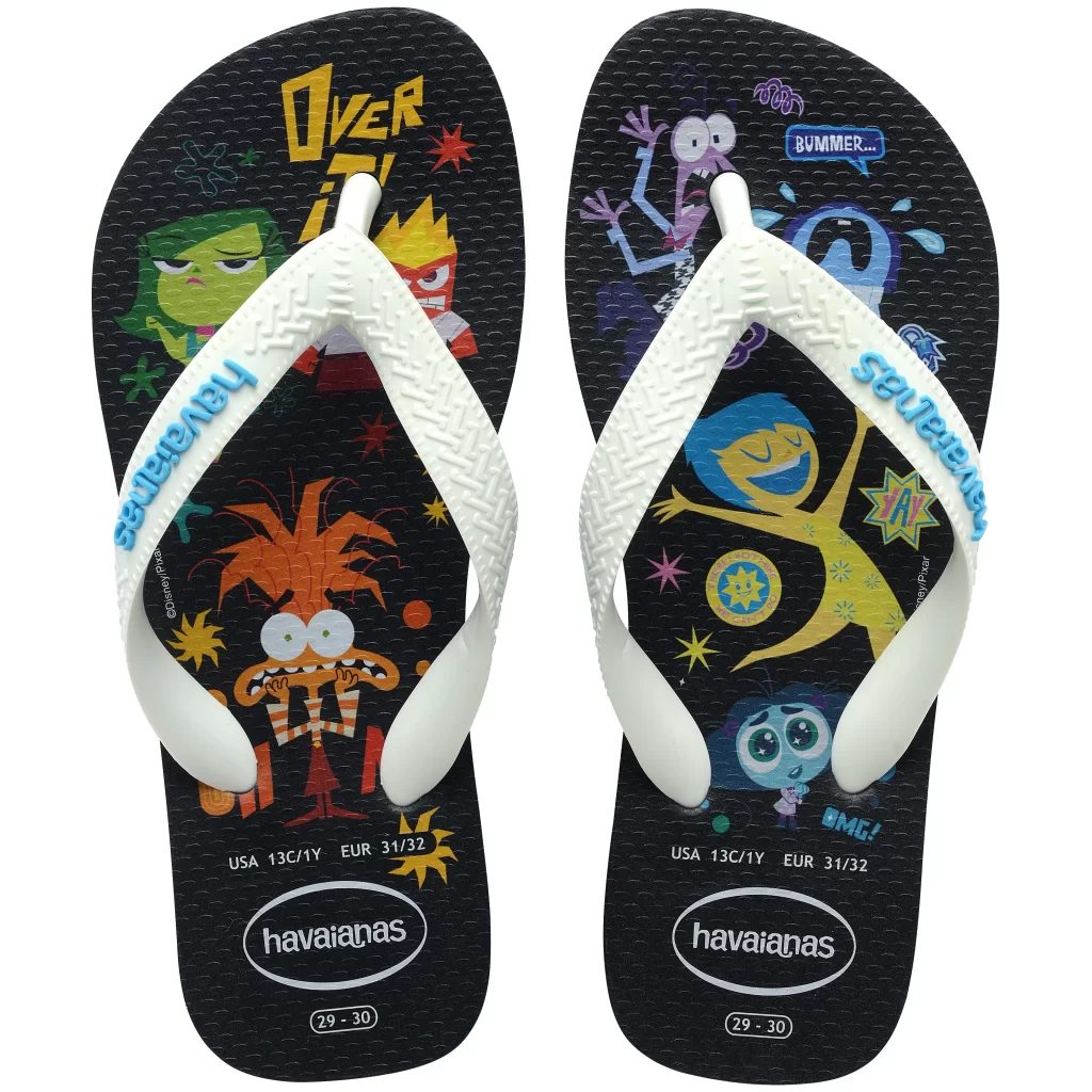 Confira as Havaianas de Divertida Mente 2 - cabanageek