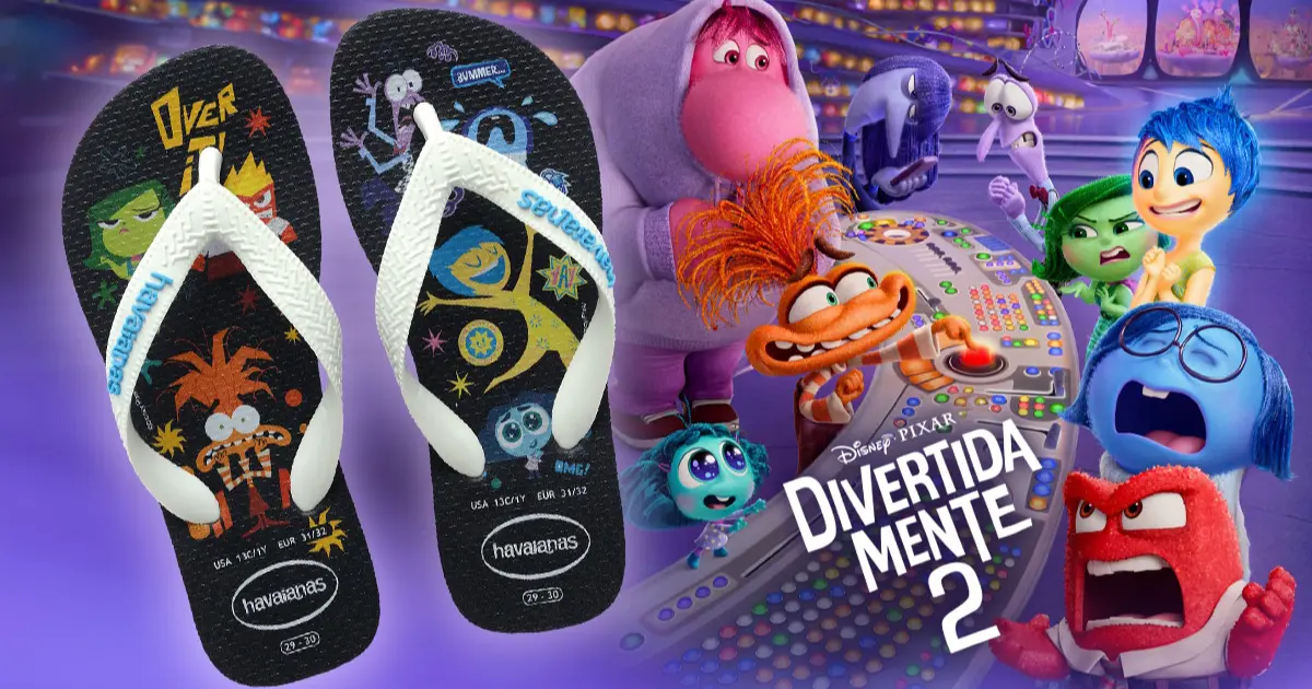 Havaianas lança chinelo de Divertida Mente 2! Confira: