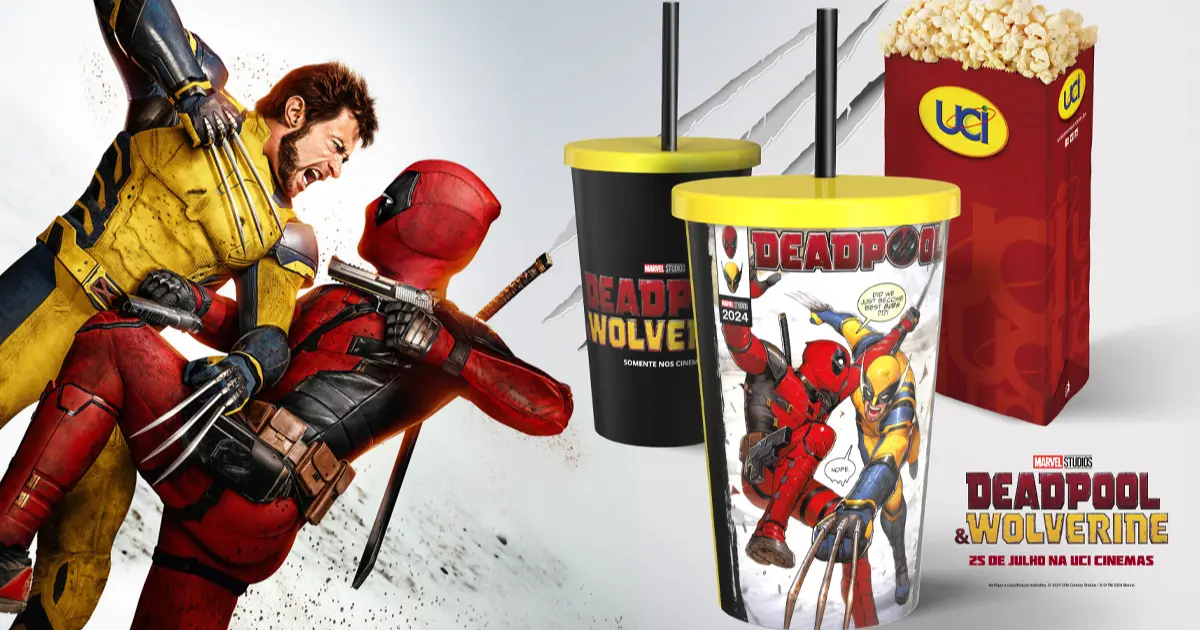 UCI traz combo temático de Deadpool & Wolverine; Veja: