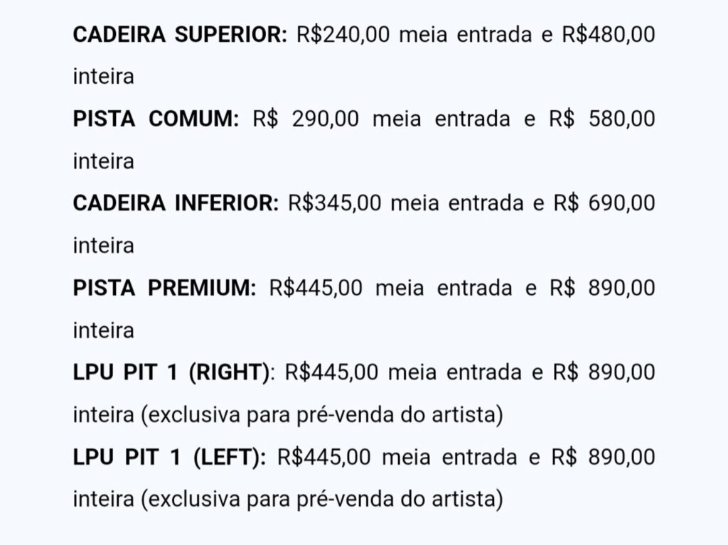 Confira os valores para Linkin Park e seu show em São Paulo - cabanageek