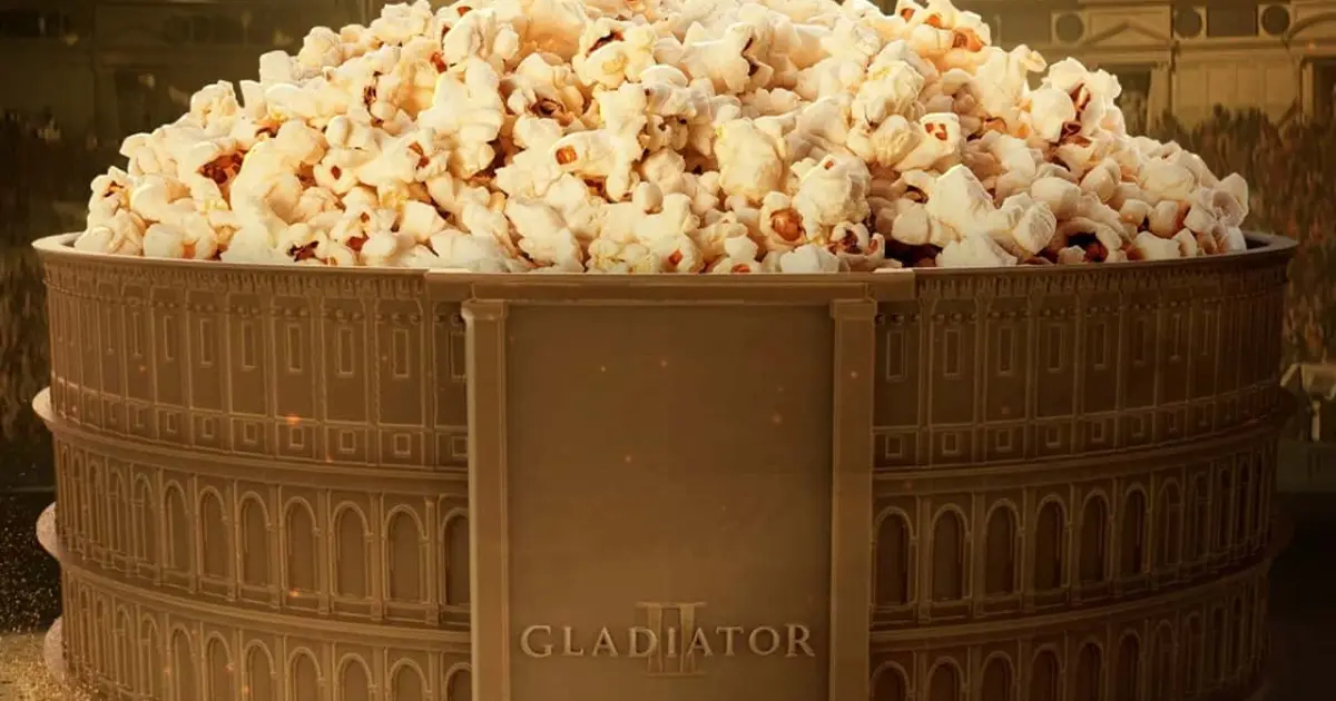 Cinemark tem combo com balde em forma de Coliseu para Gladiador II