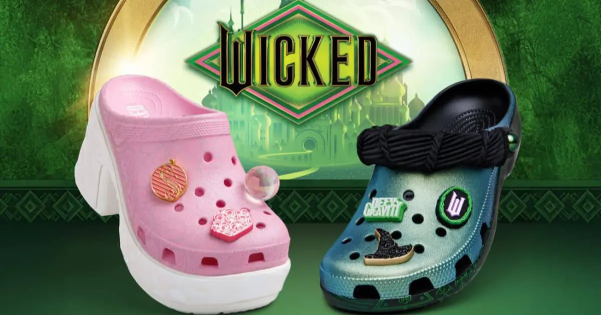 Crocs lança coleção inspirada em Wicked para o lançamento do longa!