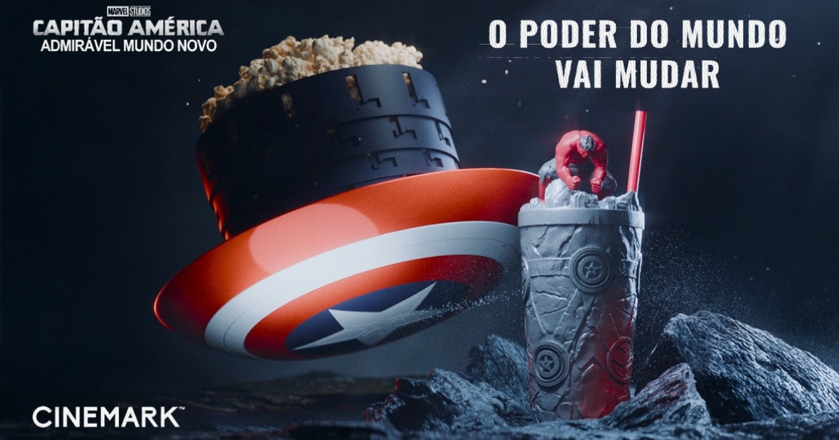 Cinemark lança combo especial de Capitão América: Admirável Mundo Novo - cabanageek