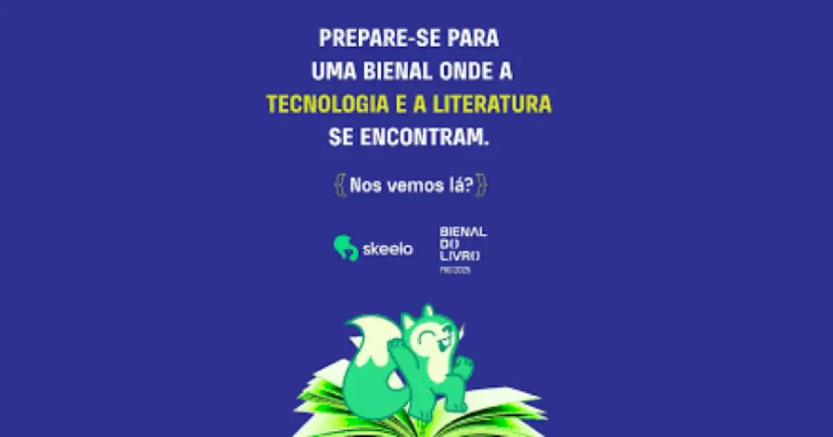 Skeelo é um dos patrocinadores oficiais da Bienal do Livro Rio 2025