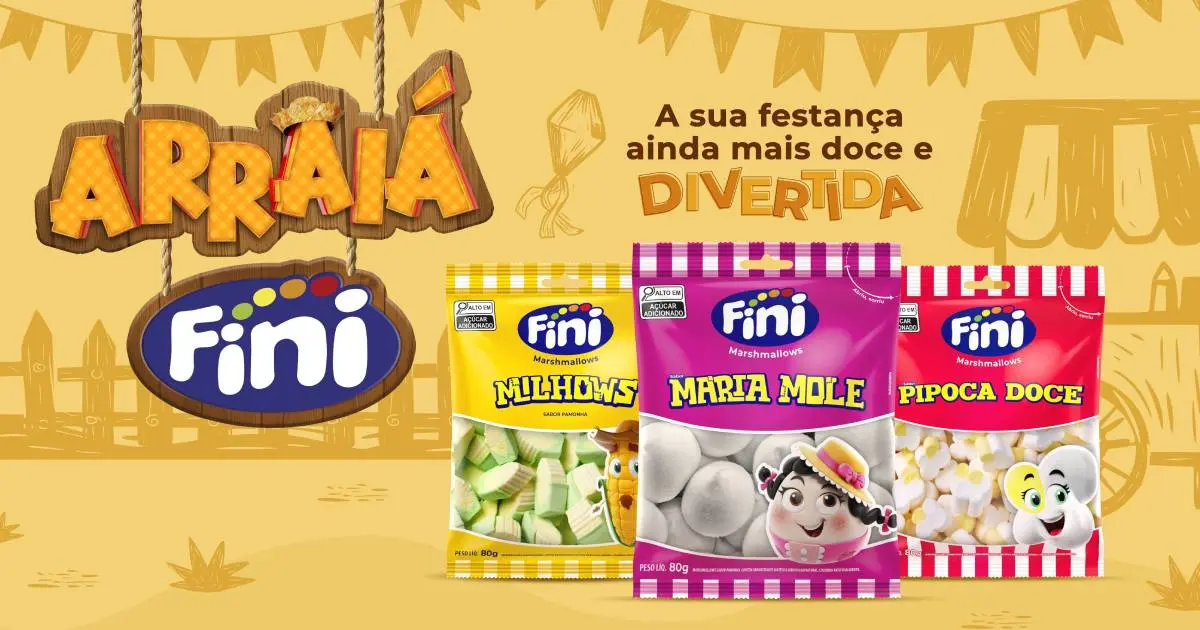 Fini lança marshmallows temáticos para festas juninas