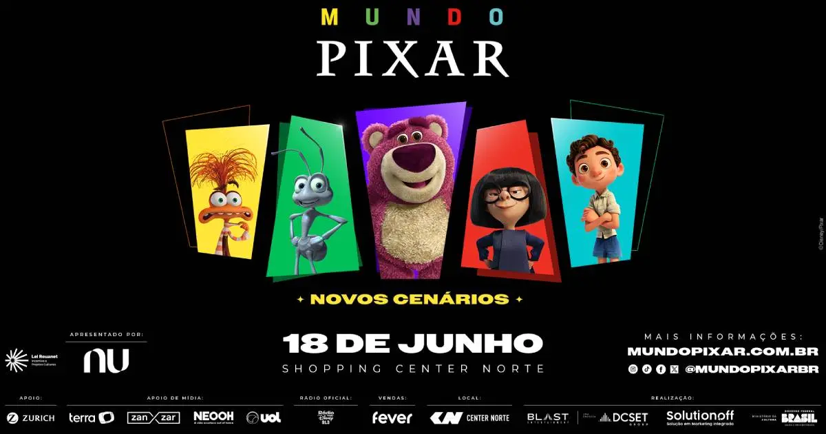 Mundo Pixar: exposição volta a São Paulo com novidades