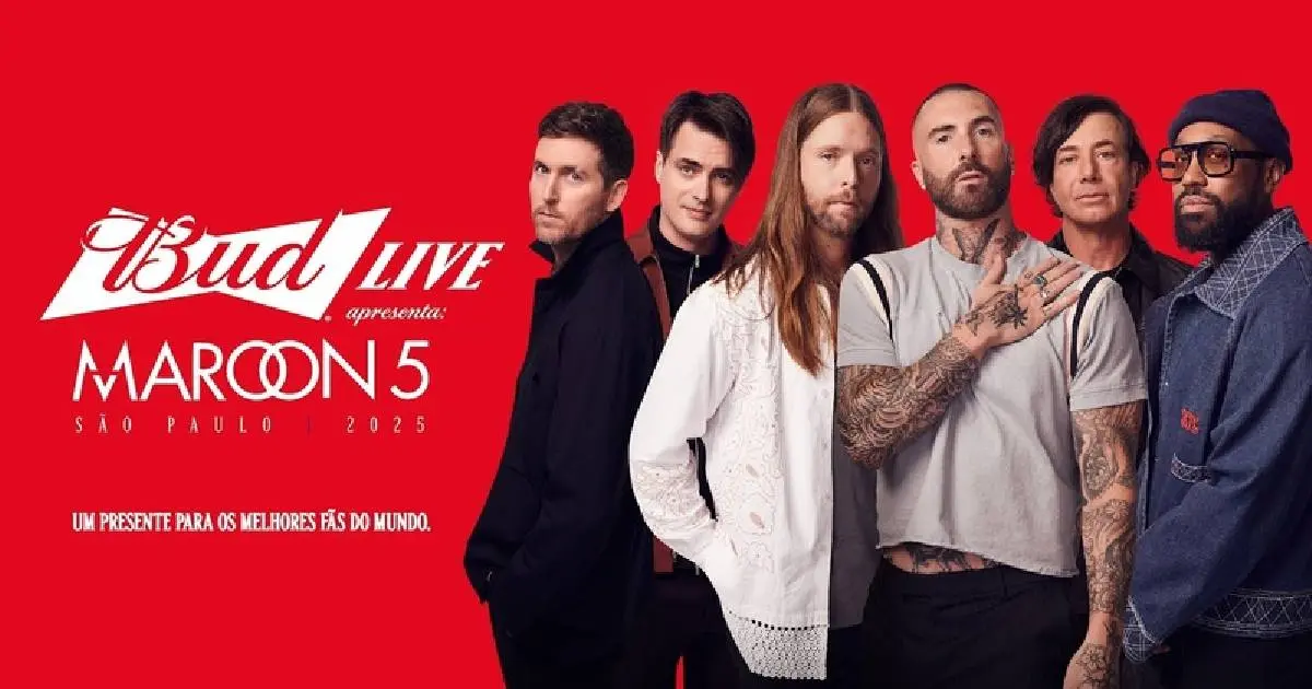 Bud Live anuncia Maroon 5 em show exclusivo para fãs brasileiros