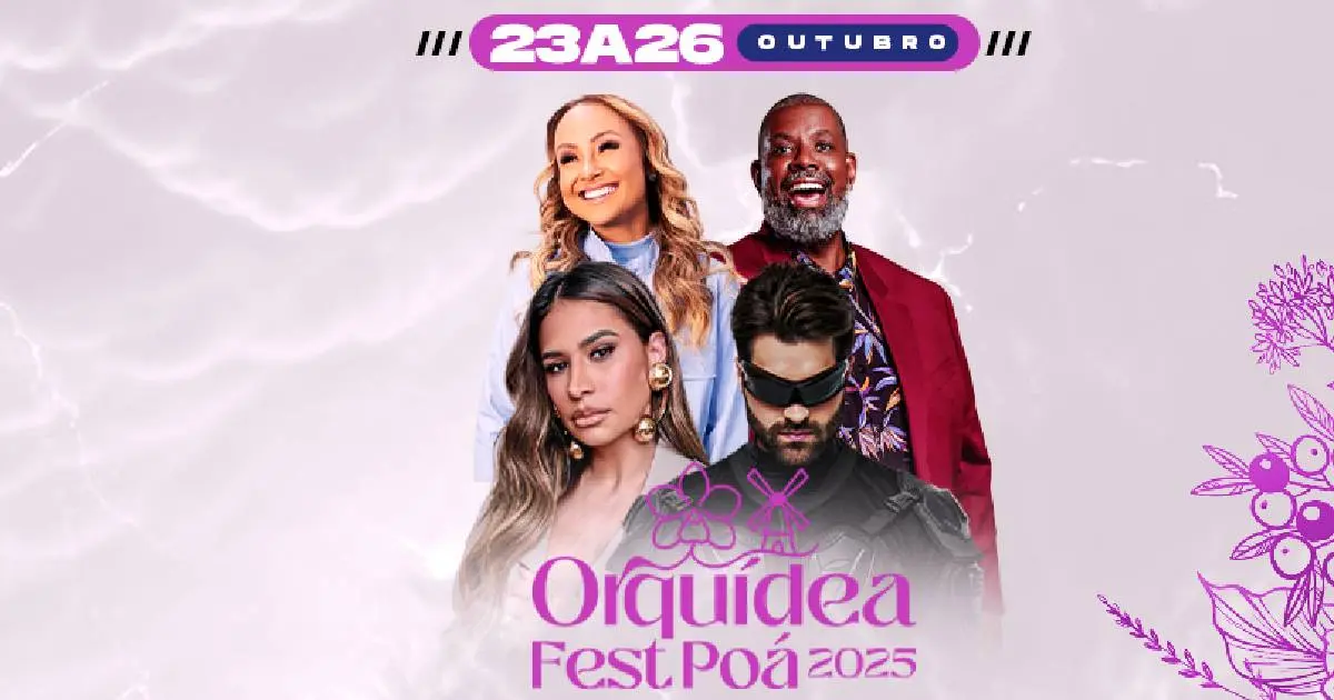 Orquídea Fest Poá 2025 confirma Alok, Péricles, Simone Mendes e Bruna Karla