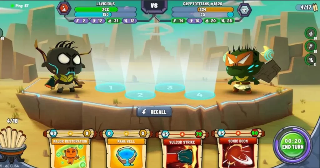 Visual do jogo Reign of Titans. - Cabana Geek