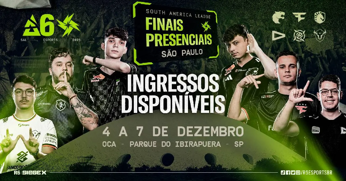 Finais do sul-americano de Rainbow Six Siege X serão na Oca do Parque Ibirapuera