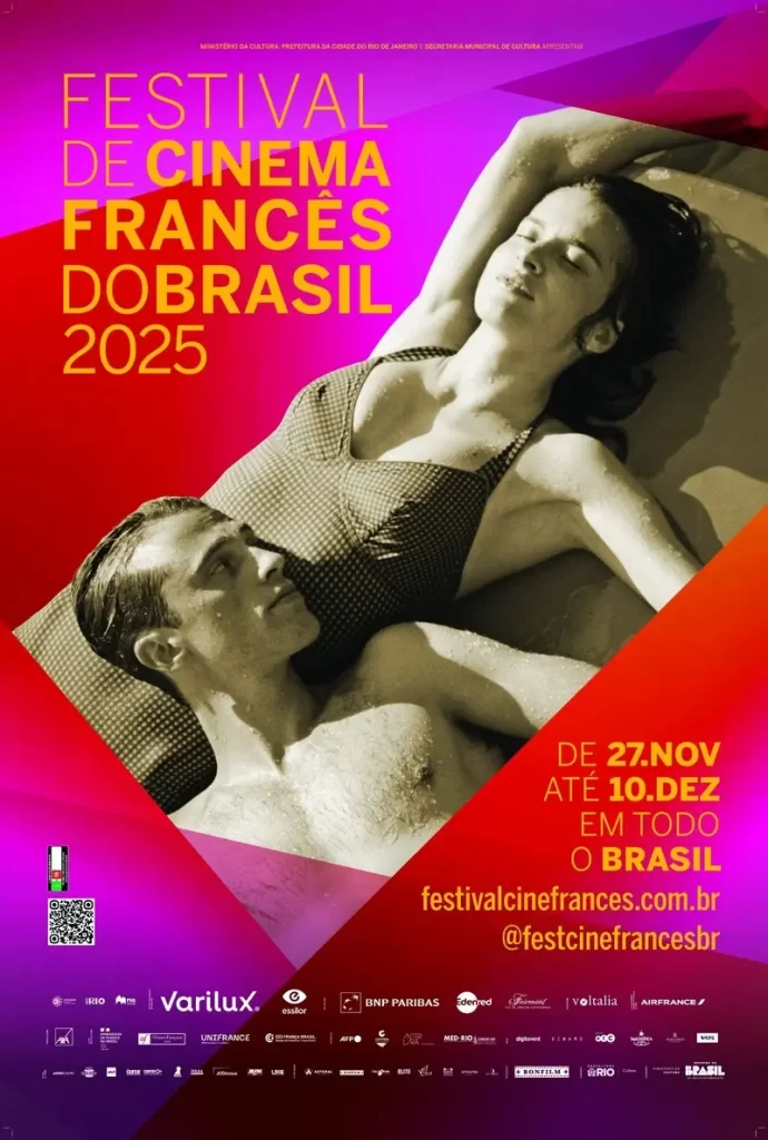 Banner Festival de Cinema Francês do Brasil 2025. - Cabana Geek