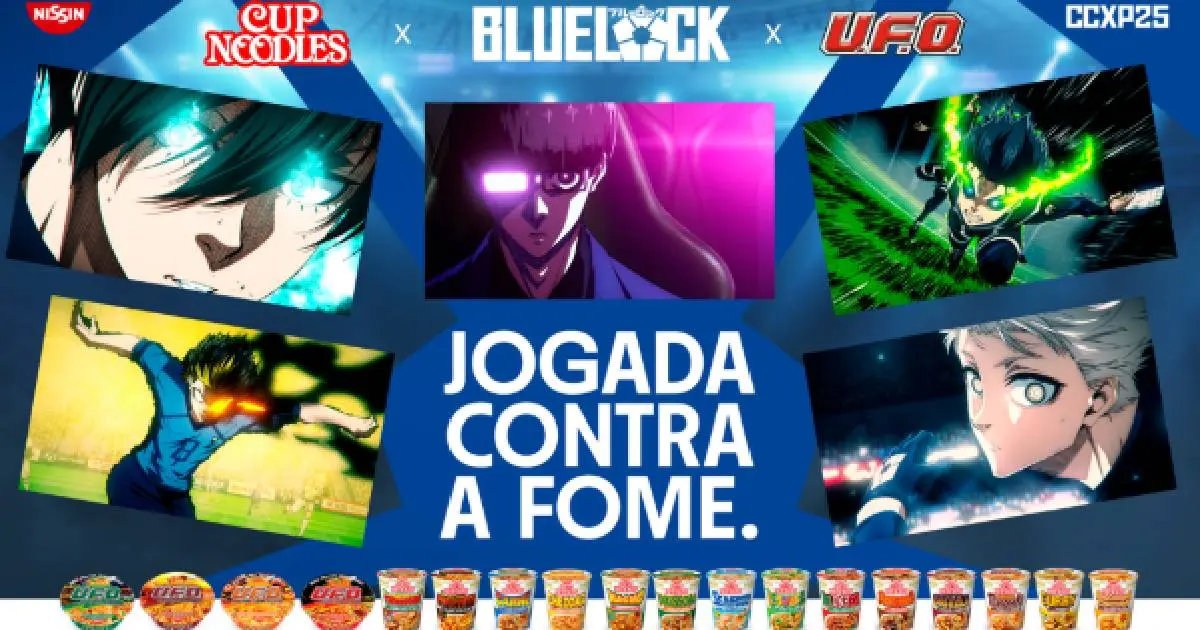 Nissin em parceria com o Blue Lock traz brindes exclusivos na CCXP25