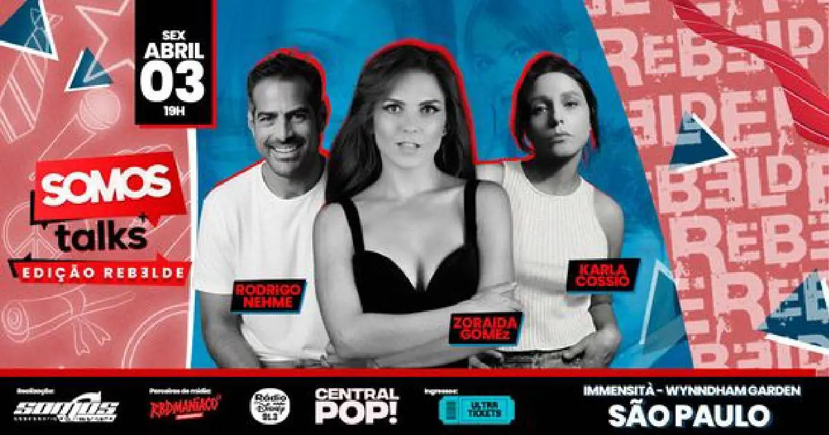 Atores de Rebelde desembarcam em abril de 2026 no Brasil