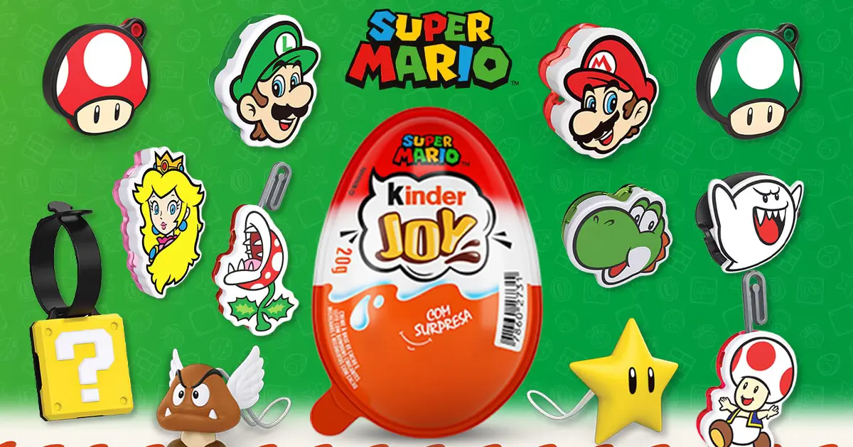 Kinder Joy lança brindes de Super Mario e aposta em conexão com gerações!