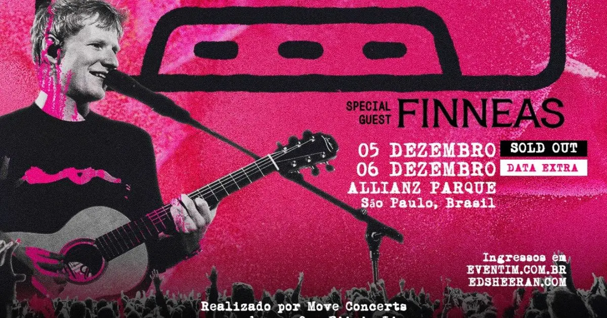 Ed Sheeran no Brasil: confirma show extra em São Paulo!