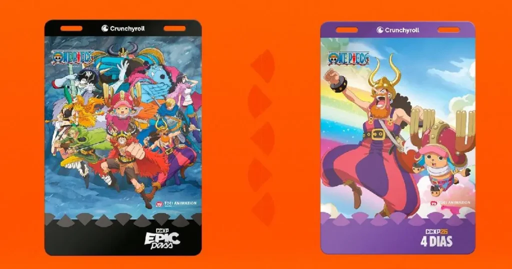 Crunchyroll-e-CCXP-revelam-as-artes-das-credenciais-desta-edicao-1-cabanageek