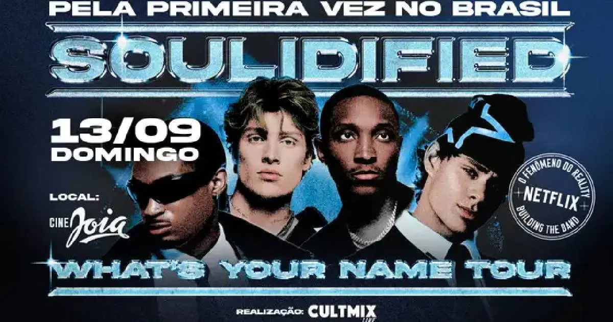 Soulidified estreia no país com show no Rock in Rio e apresentação no Cine Joia